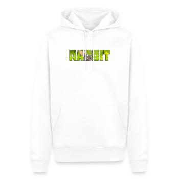 Lièvre - Sweat à capuche Premium bio Homme - blanc - Devant - Nico (187cm)