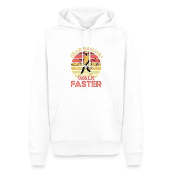 Écoutez des banjos plus vite marcher musicien guitare - Sweat à capuche Premium bio Homme - blanc - Devant - Nico (187cm)