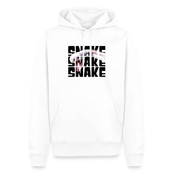 Serpent - Sweat à capuche Premium bio Homme - blanc - Devant - Nico (187cm)