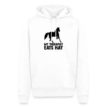 Équitation Ferme Cadeau Cavalier - Sweat à capuche Premium bio Homme - blanc - Devant - Nico (187cm)