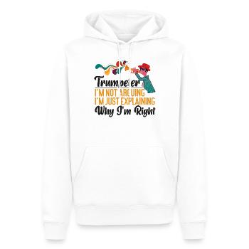 Trumpet Player Trumpeter I'm Not - Männer Premium Bio Hoodie - Weiß - Vorne - Nico (187cm)