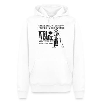 Welder Welding Vintage There Are - Männer Premium Bio Hoodie - Weiß - Vorne - Nico (187cm)