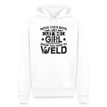 Welder Welding Female Welder - Männer Premium Bio Hoodie - Weiß - Vorne - Nico (187cm)