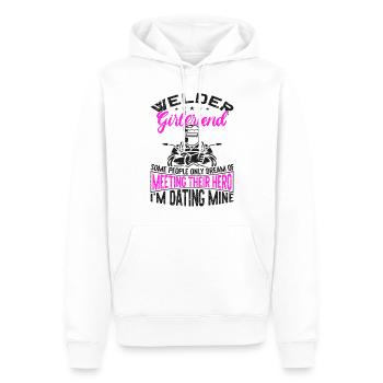 Welder Welding Vintage Welder - Männer Premium Bio Hoodie - Weiß - Vorne - Nico (187cm)