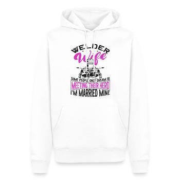 Welder Welding Marriage Wedding - Männer Premium Bio Hoodie - Weiß - Vorne - Nico (187cm)