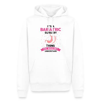 Conception de pontage gastrique et de pontage gastrique - Sweat à capuche Premium bio Homme - blanc - Devant - Nico (187cm)