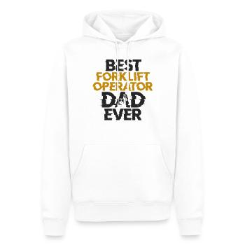Certified Forklift Truck Operator - Männer Premium Bio Hoodie - Weiß - Vorne - Nico (187cm)