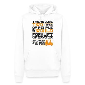 Certified Forklift Truck Operator - Männer Premium Bio Hoodie - Weiß - Vorne - Nico (187cm)