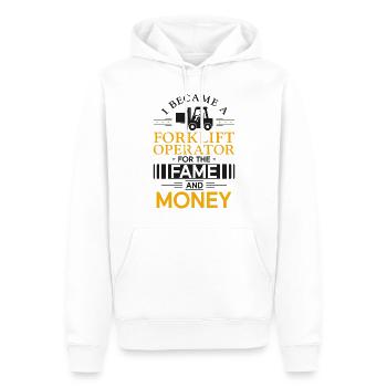 Certified Forklift Truck Operator - Männer Premium Bio Hoodie - Weiß - Vorne - Nico (187cm)