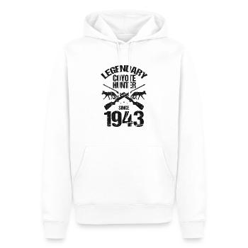 Conception de coyote pour les réacteurs de coyote - Sweat à capuche Premium bio Homme - blanc - Devant - Nico (187cm)