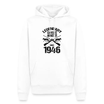 Conception de coyote pour les réacteurs de coyote - Sweat à capuche Premium bio Homme - blanc - Devant - Nico (187cm)