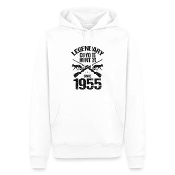 Conception de coyote pour les réacteurs de coyote - Sweat à capuche Premium bio Homme - blanc - Devant - Nico (187cm)