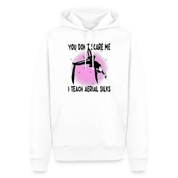 Luftseide Unterrichten - Lustige Akrobatik - Männer Premium Bio Hoodie - Weiß - Vorne - Nico (187cm)