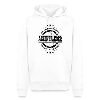 Altenpfleger Geburtstag Altenpflege Geschenk - Männer Premium Bio Hoodie - Weiß - Vorne - Nico (187cm)