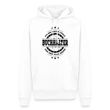 Buchhalter Geburtstag Buchhaltung Geschenk - Männer Premium Bio Hoodie - Weiß - Vorne - Nico (187cm)