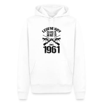 Conception de coyote pour les réacteurs de coyote - Sweat à capuche Premium bio Homme - blanc - Devant - Nico (187cm)