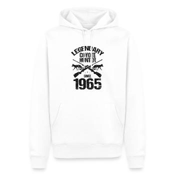 Capture de coyotes et conception de chasseur de coyotes - Sweat à capuche Premium bio Homme - blanc - Devant - Nico (187cm)