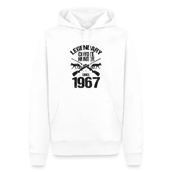 Conception de coyote pour les réacteurs de coyote - Sweat à capuche Premium bio Homme - blanc - Devant - Nico (187cm)