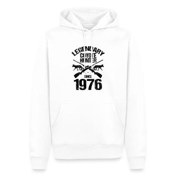 Conception de coyote pour les réacteurs de coyote - Sweat à capuche Premium bio Homme - blanc - Devant - Nico (187cm)