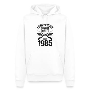 Conception de coyote pour les réacteurs de coyote - Sweat à capuche Premium bio Homme - blanc - Devant - Nico (187cm)