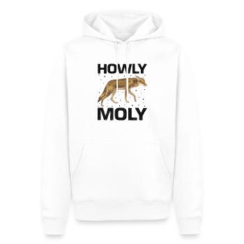 Conception de coyote pour les réacteurs de coyote - Sweat à capuche Premium bio Homme - blanc - Devant - Nico (187cm)