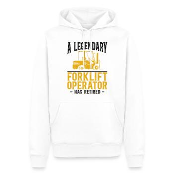 Certified Forklift Truck Operator - Männer Premium Bio Hoodie - Weiß - Vorne - Nico (187cm)