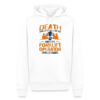 Certified Forklift Truck Operator - Männer Premium Bio Hoodie - Weiß - Vorne - Nico (187cm)