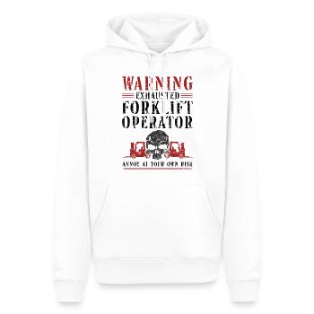 Certified Forklift Truck Operator - Männer Premium Bio Hoodie - Weiß - Vorne - Nico (187cm)