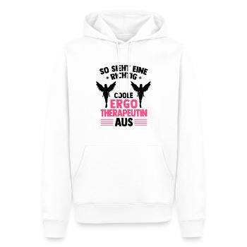 Richtig coole Ergotherapeutin Ergotherapie - Männer Premium Bio Hoodie - Weiß - Vorne - Nico (187cm)