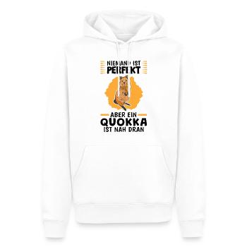 Quokka sind perfekt australisches Beuteltier - Männer Premium Bio Hoodie - Weiß - Vorne - Nico (187cm)