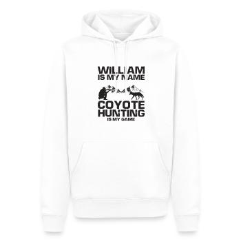Kojoten Design für Kojotentöter - Männer Premium Bio Hoodie - Weiß - Vorne - Nico (187cm)