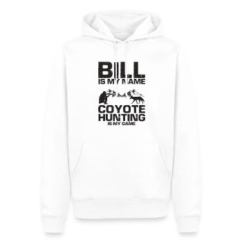 Conception de coyote pour les réacteurs de coyote - Sweat à capuche Premium bio Homme - blanc - Devant - Nico (187cm)