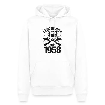 Kojotentöter und Kojotenjagd auf Wildtiere - Männer Premium Bio Hoodie - Weiß - Vorne - Nico (187cm)