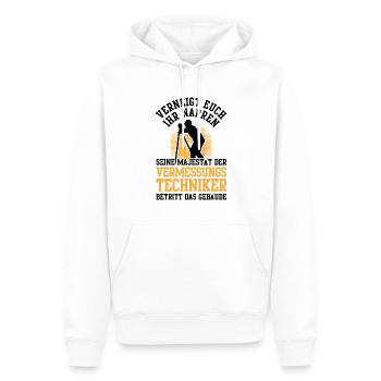 Vermessungstechniker verneigt euch Vermesser - Männer Premium Bio Hoodie - Weiß - Vorne - Nico (187cm)
