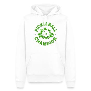 Pickleball Pickleball Champion - Männer Premium Bio Hoodie - Weiß - Vorne - Nico (187cm)