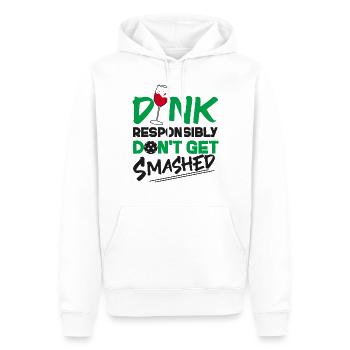 Pickleball Pun Wine Dink - Men’s Premium Organic Hoodie - white - Front - Nico (187cm)