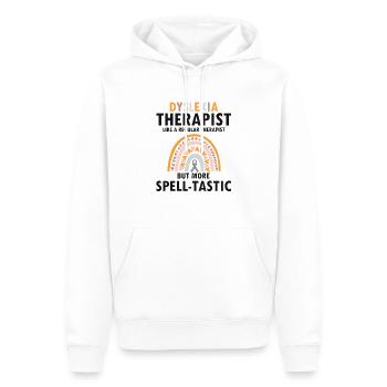 Legasthenie Bewusstsein und Legasthenie Lehrer - Männer Premium Bio Hoodie - Weiß - Vorne - Nico (187cm)