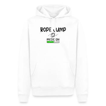 Fitness Roping - Jumping rope for women - Men’s Premium Organic Hoodie - white - Front - Nico (187cm)