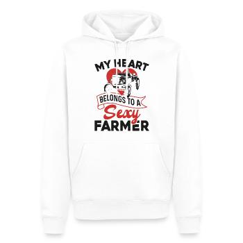 Farming Farmer Girl Wife - Männer Premium Bio Hoodie - Weiß - Vorne - Nico (187cm)