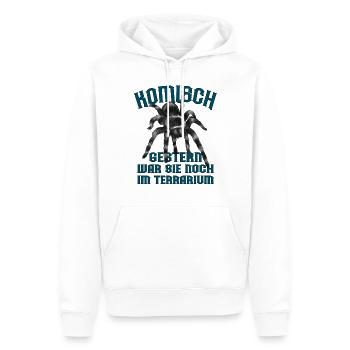 Spinnen Terrarium Tarantel Vogelspinne Geschenk - Männer Premium Bio Hoodie - Weiß - Vorne - Nico (187cm)