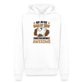 Samojede sind fantastisch Samojedenspitz - Männer Premium Bio Hoodie - Weiß - Vorne - Nico (187cm)