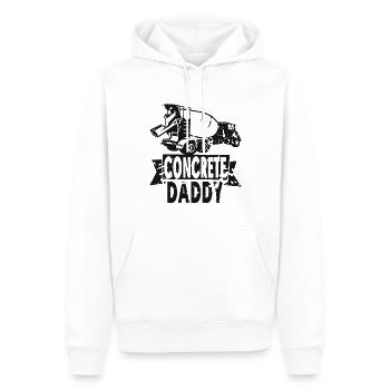 Concrete construction design for construction workers and construction site - Men’s Premium Organic Hoodie - white - Front - Nico (187cm)