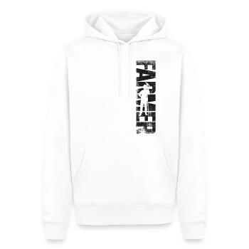 Farming Farmer Vintage Farmer - Männer Premium Bio Hoodie - Weiß - Vorne - Nico (187cm)
