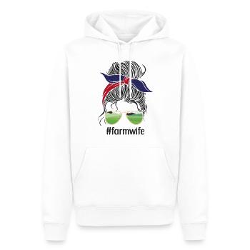 Farming Farmer Girl Wife Sun - Männer Premium Bio Hoodie - Weiß - Vorne - Nico (187cm)