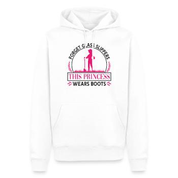 Agriculteur Forget Glass - Sweat à capuche Premium bio Homme - blanc - Devant - Nico (187cm)