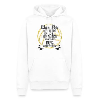 Water Polo Vintage Water Polo 90% - Männer Premium Bio Hoodie - Weiß - Vorne - Nico (187cm)