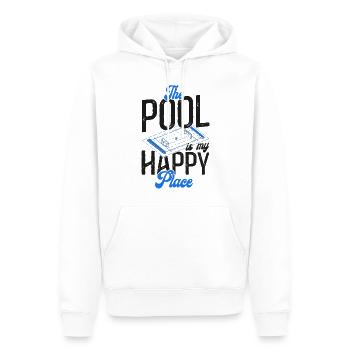 Water Polo The Pool Is My Happy - Männer Premium Bio Hoodie - Weiß - Vorne - Nico (187cm)