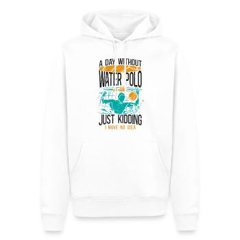 Water Polo A Day Without Water - Men’s Premium Organic Hoodie - white - Front - Nico (187cm)