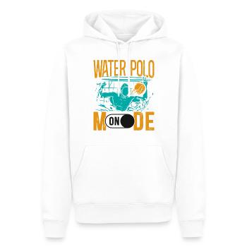 Water Polo Water Polo Mode On - Männer Premium Bio Hoodie - Weiß - Vorne - Nico (187cm)
