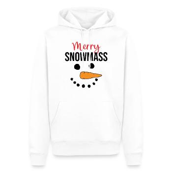 Snowman - Merry Snowmass - Männer Premium Bio Hoodie - Weiß - Vorne - Nico (187cm)